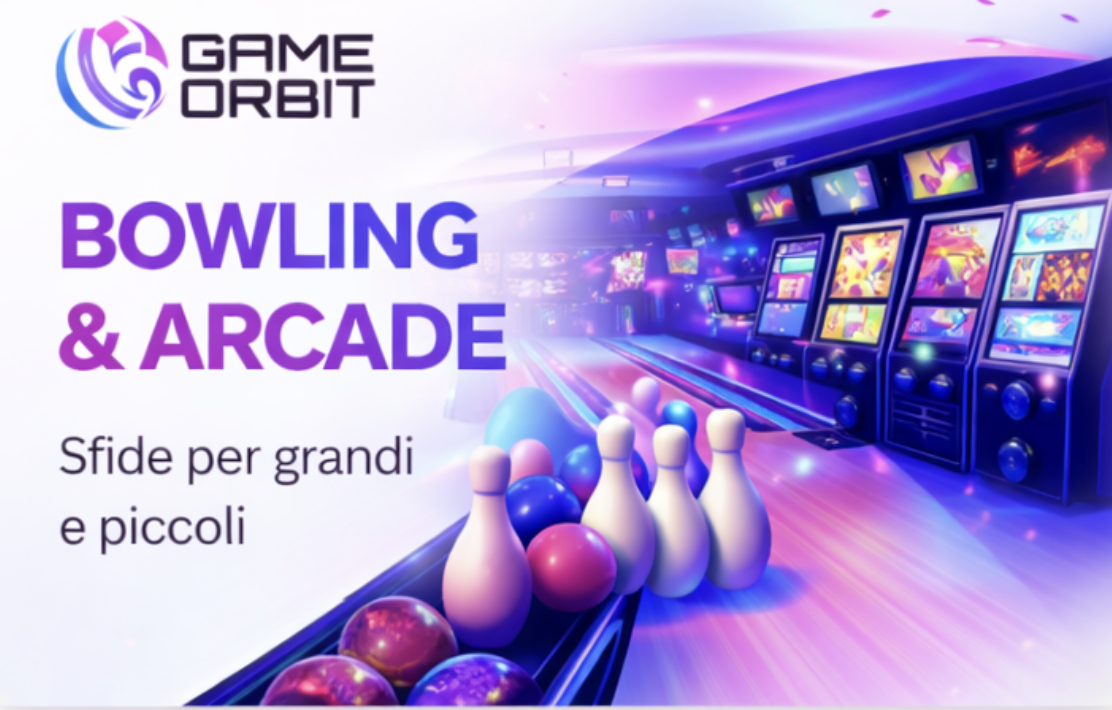 Party Game Orbit con bowling e atmosfera spaziale